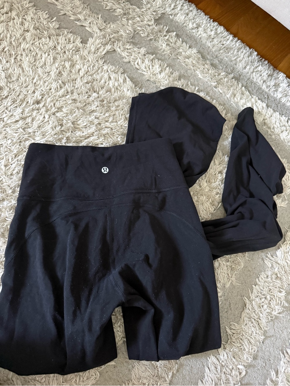 lululemon Black Leggings Groove Nulu Pants Size 4